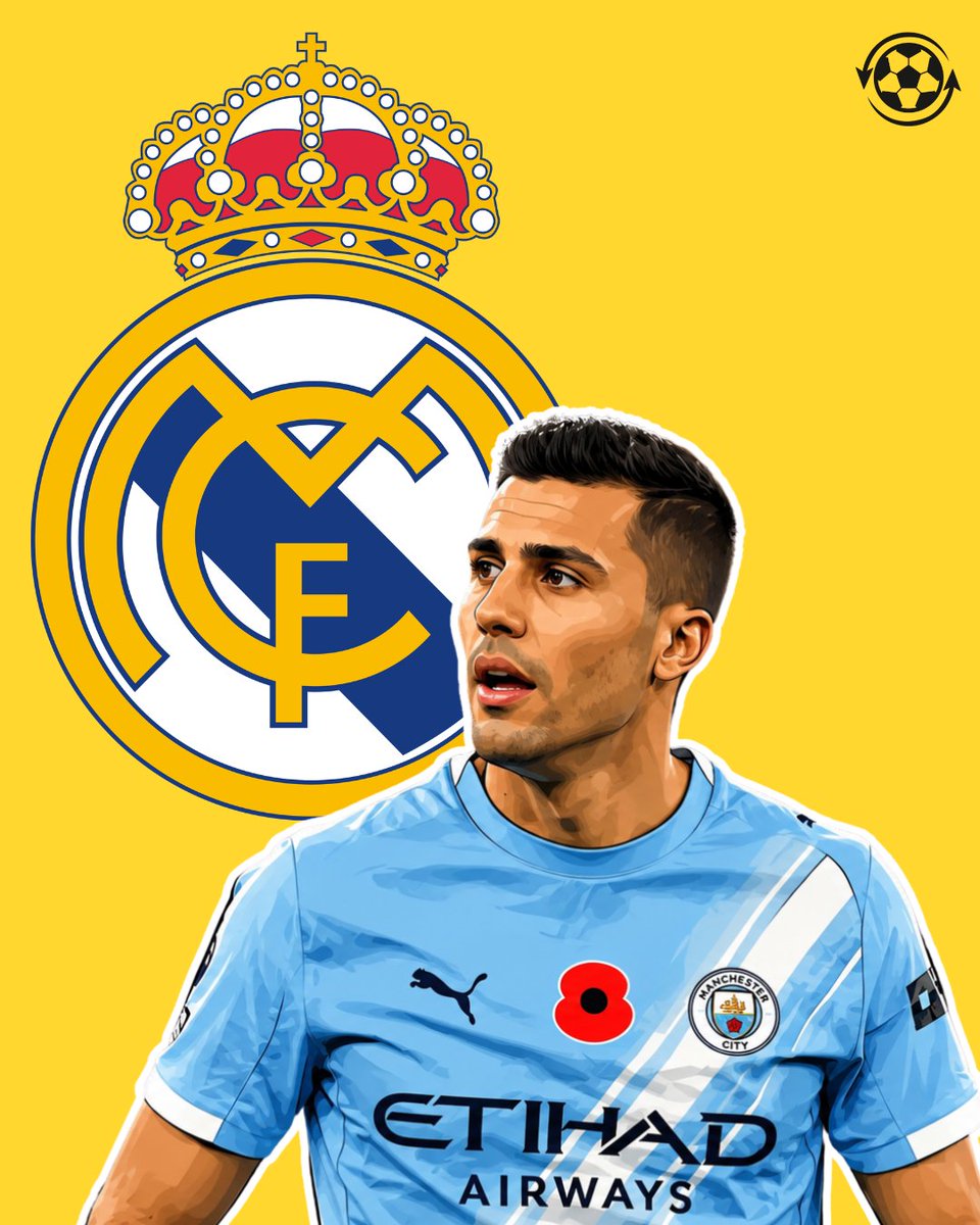 DeadlineDayLive's tweet photo. 🚨 Rodri has informed Manchester City that he wants to join Real Madrid this summer.

The Spain midfielder's decision is driven by both football and family reasons.

Manchester City are expecting an approach from Real Madrid, but Rodri is not expected to sign a new contract as he prioritises the move.

(Source: @JacobsBen)