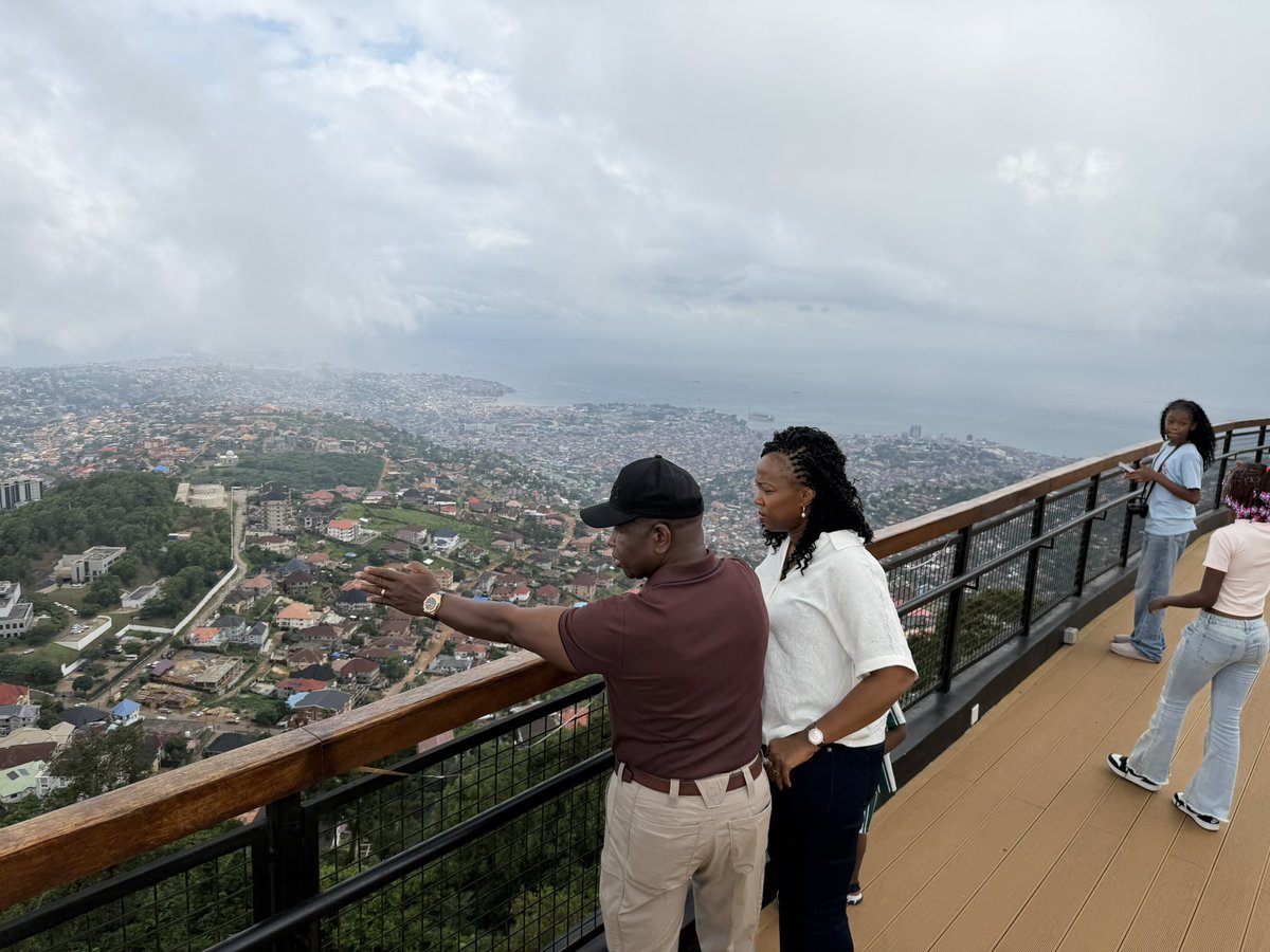 FirstLadyBio's tweet photo. Today, as a family, we decided to spend some much-needed quality time together exploring the beauty of our beloved Sierra Leone.

Our journey began at Leicester Peak, where we took in the breathtaking panoramic view of Freetown from the mountains—a reminder of just how beautiful our capital city truly is. From there, we visited Tacugama Chimpanzee Sanctuary, where we witnessed its remarkable development and, most importantly, gave our children the opportunity to learn about the lives, conservation, and protection of our precious chimpanzees.

We rounded off this wonderful day with some peaceful family time at the farm, enjoying nature, laughter, and each other’s company.

In the midst of our busy schedules, moments like these remind us of the importance of family, creating lasting memories, and appreciating the incredible treasures our country has to offer.

Thank you, Julius, for taking us out for a well-deserved day of sightseeing, learning, and togetherness.

JMB & FMB ❤️🇸🇱