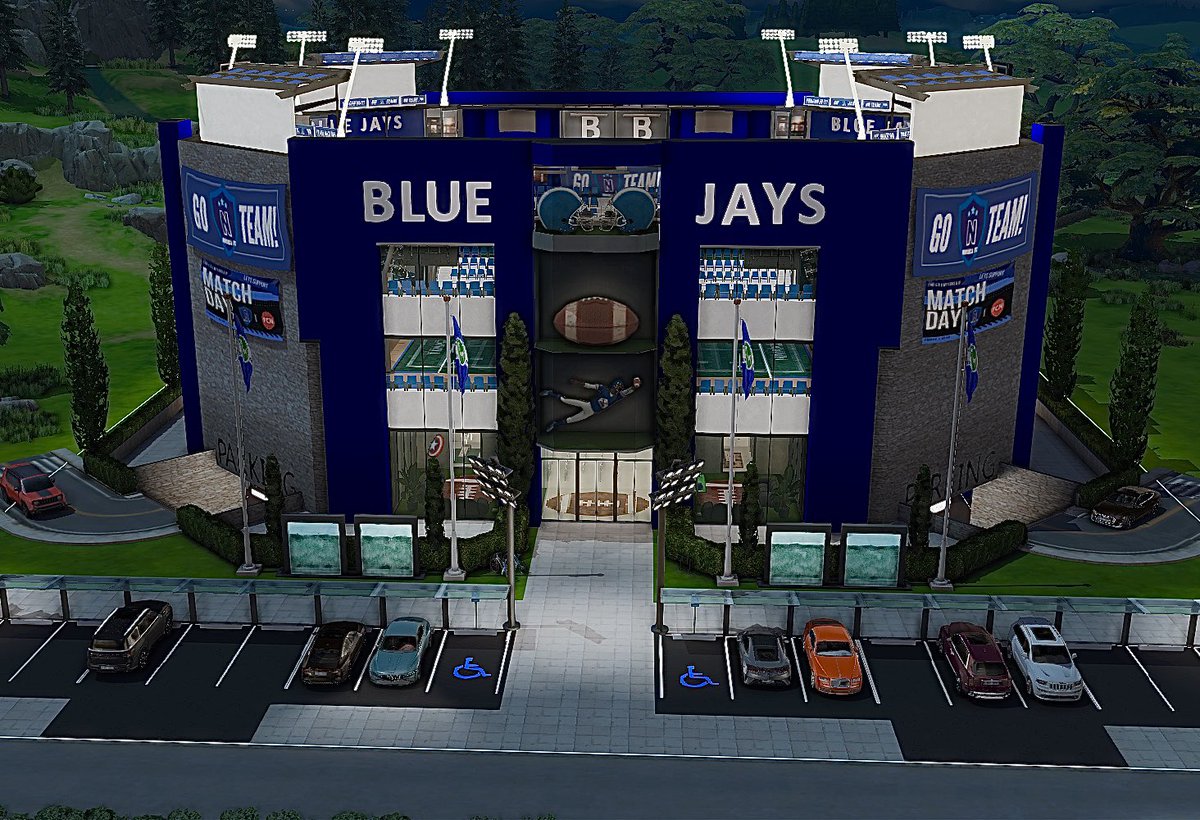 DeeTheeSimmer1's tweet photo. NFL stadium in The Sims 4 🏟️ >>> https://t.co/hdsyZKAi8c