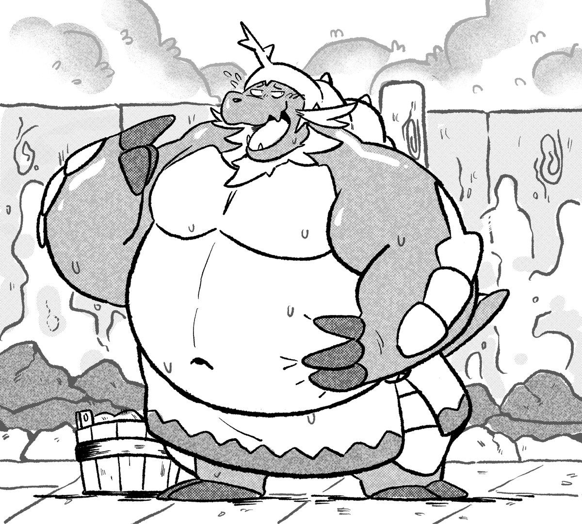 KotoCup's tweet photo. Ready for hot bath hehe ⭐️♨️
Comms for  Slobber form Discord! Thanks for order https://t.co/HQSnbztbnY
