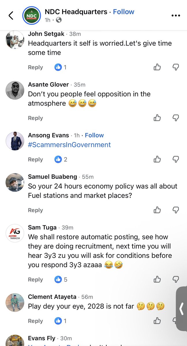 DashelleAdu's tweet photo. In a post today, the NDC's official Facebook page announced that a mass teacher recruitment exercise is scheduled for November/December and urged the public not to lose hope.

Read some of the comments under the post😂😂….NDC paa nie? Ei. https://t.co/0wwjSJNL1E
