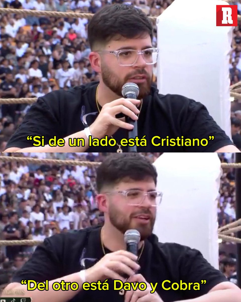 record_mexico's tweet photo. ¡TSSS, RECADITO! 🔥

El mensaje de la Cobra a los rumores de que podría salir Cristiano Ronaldo con Edu Aguirre para su pelea en la velada.

¿Lo veremos? https://t.co/LnZJBqoVww