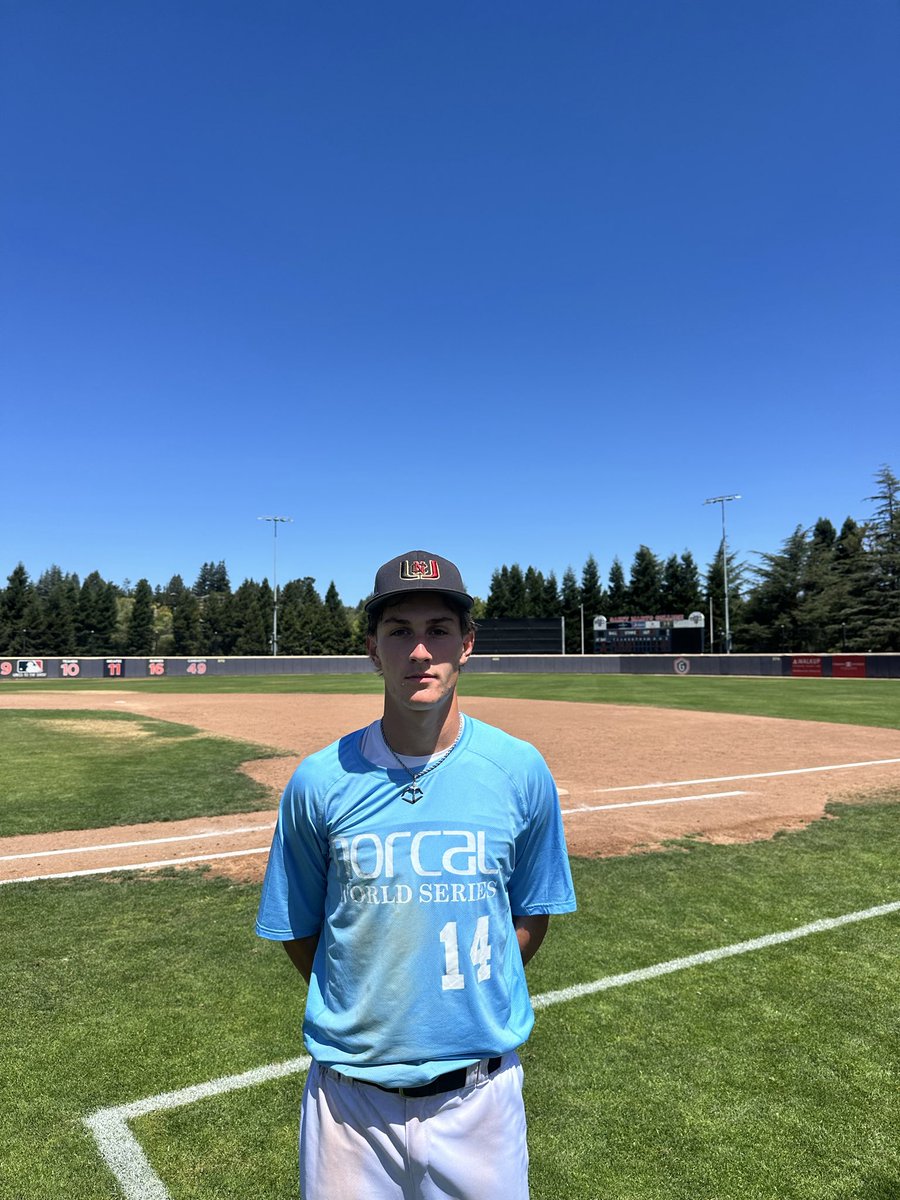 FiveToolCA's tweet photo. #EliteInvitational F: @TB_SoCalTeams 2028 11, BPA Wallbangers 4 
PoG: @bradyybrown 2-3 / 2 IP, 4 H, 2K https://t.co/y92tuhPZdn