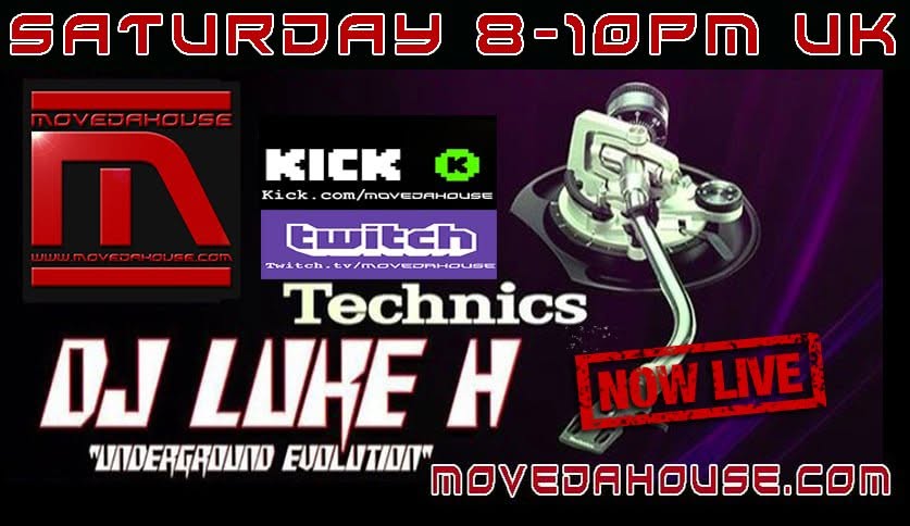 MoveDaHouse's tweet photo. NowPlaying live on MoveDaHouse Radio #livestreaming >>
8-10pm UK - DJ LUKE H - UNDERGROUND EVOLUTION #inthemix #playing #HouseMusic #deephouse #TechHouse #techno #deeptech #ACIDHOUSE #internetradio #MoveDaHouse #listenlive #watch LINK:https://t.co/u0pzhAJjnD https://t.co/RmBrvYJvCx
