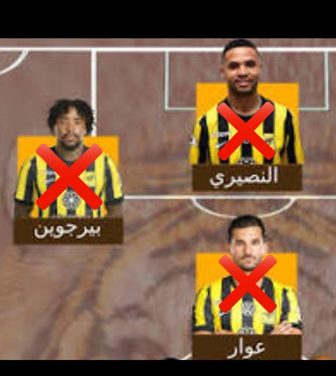 awax_021's tweet photo. @ittihad لا تغركم نتائج الوديات ..
والله لو تفوزون بكل ودية ١٠ 
ماهي مقياااس للعاهات و الكديييش !!

الثلاثي المعطوووب هذا بتدخلون الموسم وهم موجودين !!

تبغونه موسم منافسة على البقاء ؟!!
الدب الهولندي
العاهة النصيري
المعطوب عوار

منافسينا غيروا كل عاهة 
وأنتم متمسكين فيهم !! https://t.co/RV2u0Kwj8t