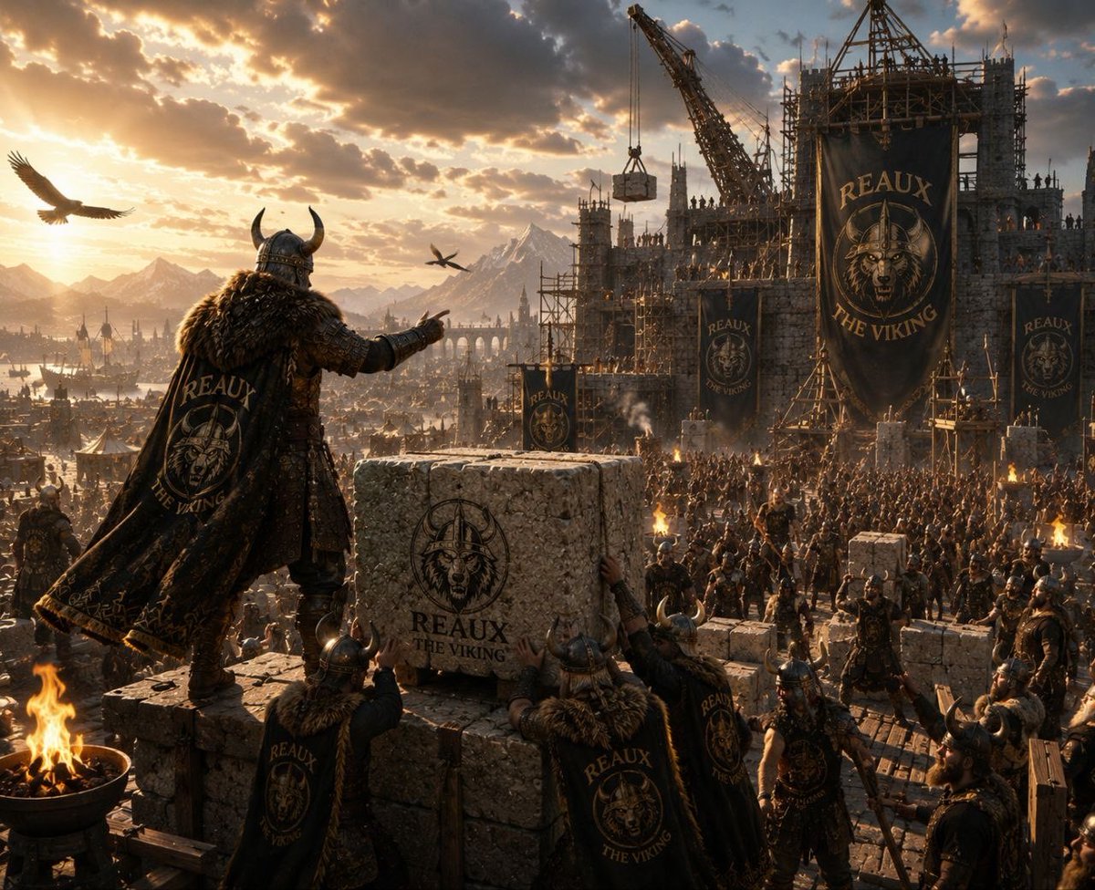ProjectG43445's tweet photo. 🏗️⚔️ WE'RE BUILDING THE VIKING KINGDOM ⚔️🏗️

Every great kingdom starts with a foundation.

Brick by brick. Viking by Viking. 🐺
We're building Reaux into more than just a token—a community with a strong identity, a story, and a place where everyone can be part of the journey.
The work continues. The kingdom is rising.

Join the build. Be part of the legacy. 🛡️🔥

📜 CA: 6TcrGPAiDLJ7zoQUwaB94etVJnFU2Bx9473SvtwDpump

#REAUX #ReauxTheViking #Solana #Crypto #Memecoin #Web3 #CryptoCommunity