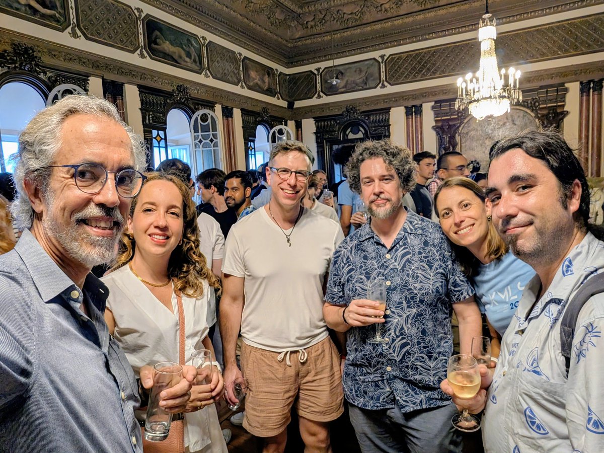 andre_t_martins's tweet photo. Another year, another #LxMLS at @istecnico @Lisbon_ELLIS! Thanks to all the amazing speakers, monitors (incl. honorary monitor @LeonBottou in the picture), and students! https://t.co/pgLyxehAxR