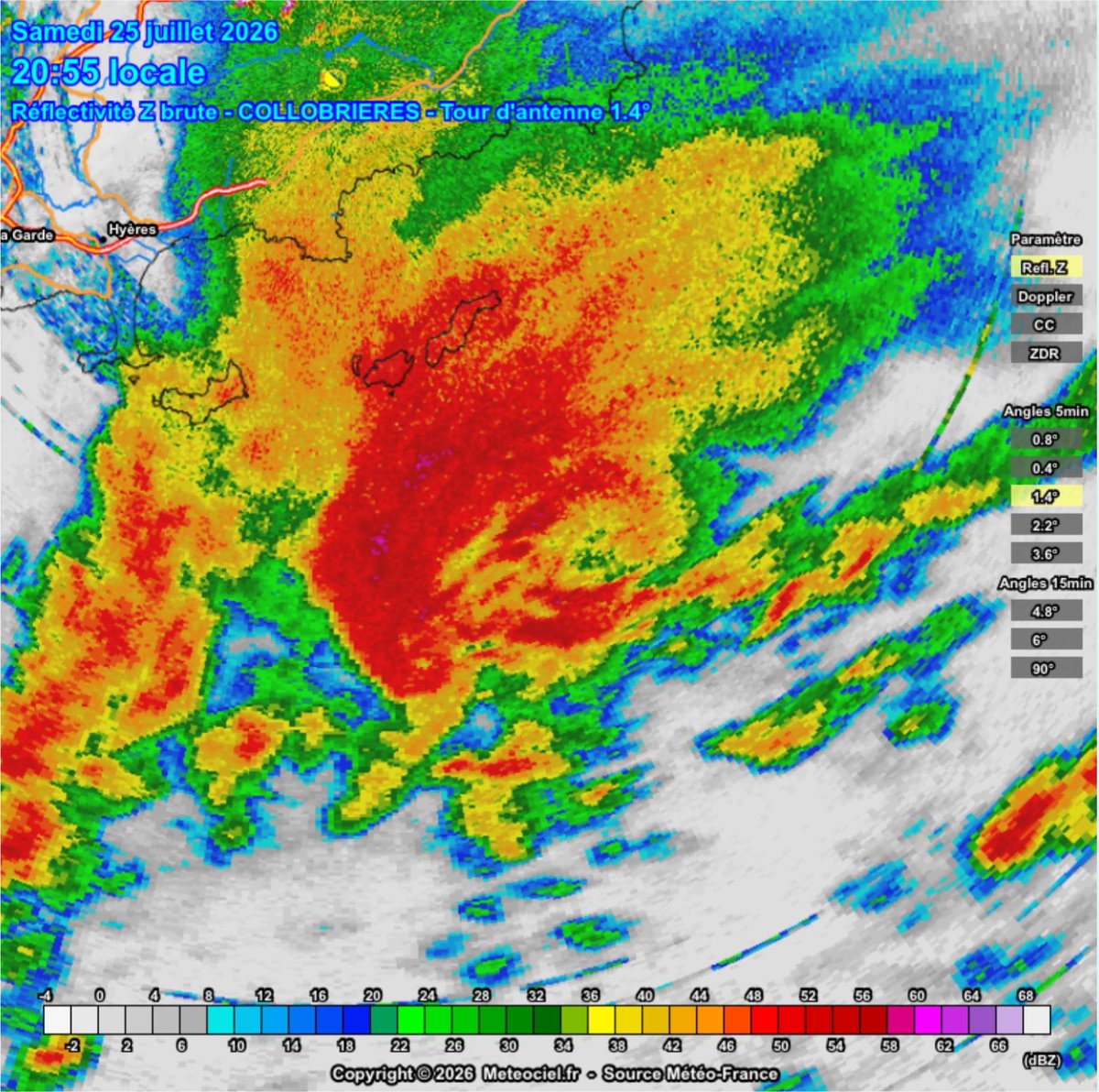 PavanFederico00's tweet photo. This is an insane dataset for an European supercell. Tornadic WER in the lower three tilts now https://t.co/Em9CUQp43r
