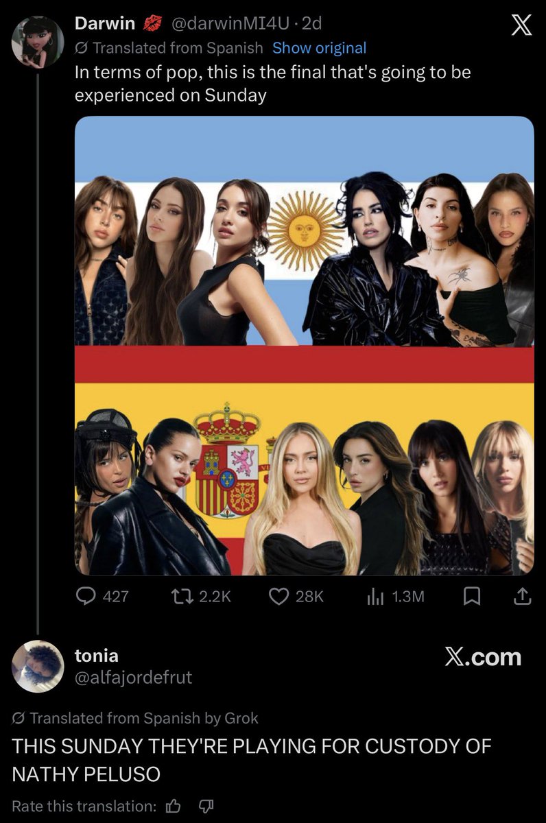 motokenisla's tweet photo. Mantén el nombre de Nathy fuera de tu boca. Ella es española porque España ganó la Copa del Mundo y se apropió de ella. https://t.co/1eDxCAvn3C