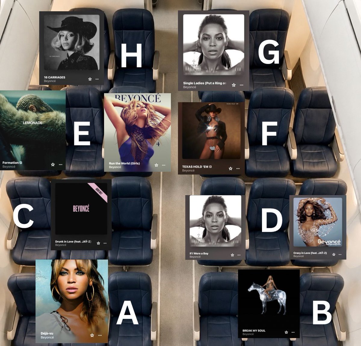 stuckinrem's tweet photo. so where are you sitting? beyoncé lead singles edition https://t.co/tGB75exRV0