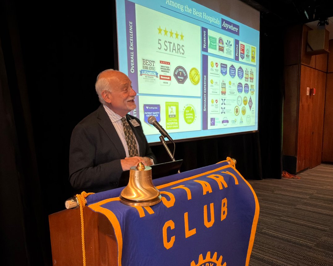 WPHospital's tweet photo. Thank you to Dr. Michael Palumbo, Chief Medical Officer at WPH, for joining the Rotary Club of White Plains to share the latest Hospital updates. We're grateful to partner with organizations that help us strengthen our community and shape a healthier future together. 

#WPHProud https://t.co/4IWLYsvNfR