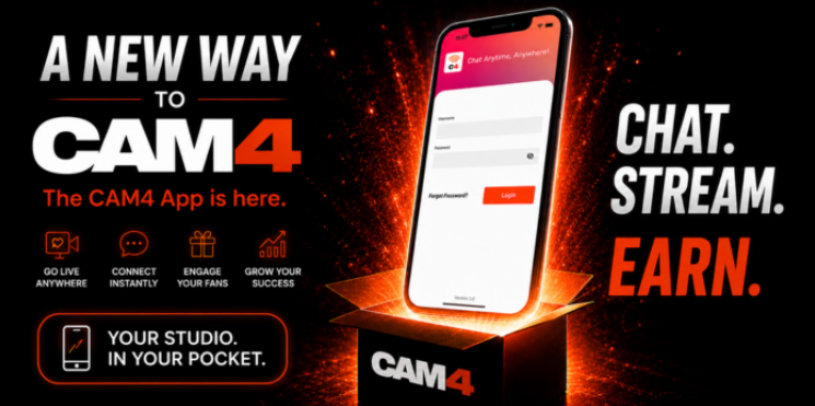 Cam4's tweet photo. 📱 Your audience already watches from their phones...

Now you can stream from yours!

Download the C4 App Today! 👇 

🍎 iOS: https://t.co/9ZmVId5EUk
🤖 Android: https://t.co/ScgZbm3ZSM

#CAM4 #C4App #CAM4Creators #GoLiveAnywhere https://t.co/mGlHRktQon