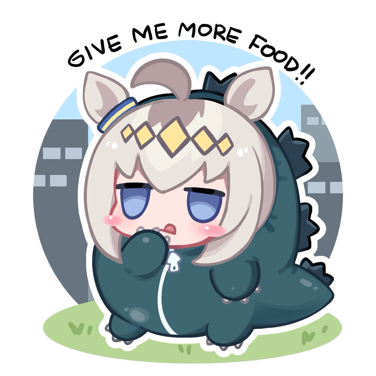 eyemethyst's tweet photo. Feed her 🥩
#umamusume #Oguricap #ウマ娘 https://t.co/Sne679SF8s