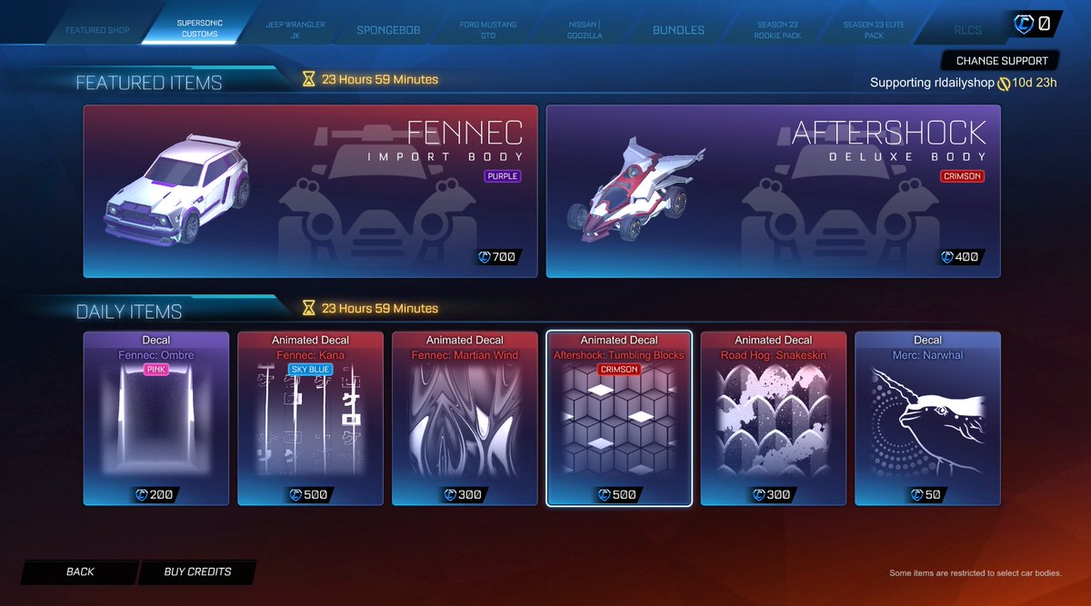 Rocket League Shop tweet media