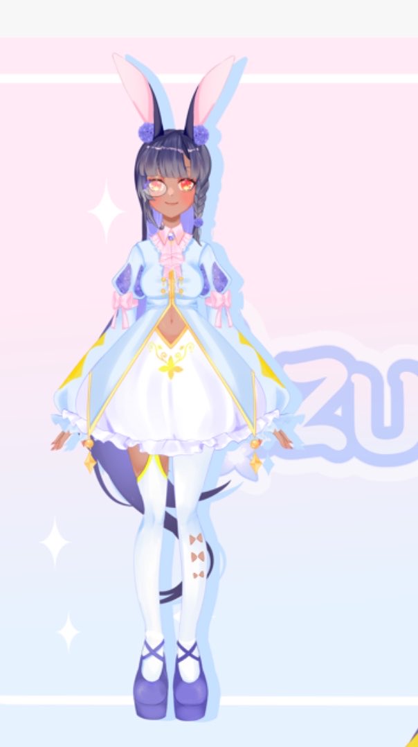 azusai_'s tweet photo. My first ever model vs my most recent model! 
I think I have improved a bit! I will do a rigging comparison soon too!

What do you think? I have been a bunny from day one lol. https://t.co/HsweymFM18