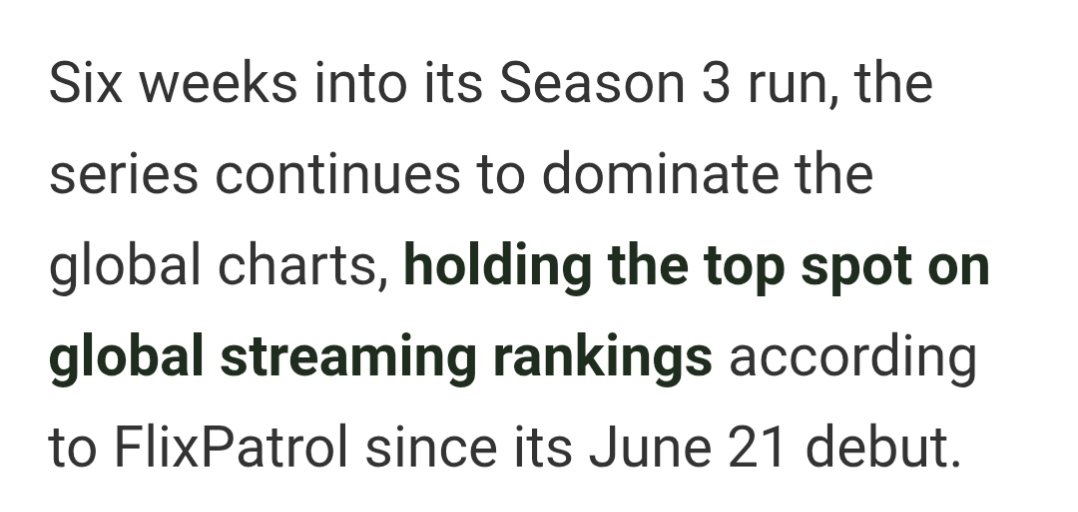 RealPriyanshu9's tweet photo. 🚨🚨🚨🚨🚨
HOTD S3 has been dominating at no. 1 spot on global streaming rankings for 6 weeks straight as per FlixPatrol 
🔥🔥🔥🔥
#HOTD https://t.co/t9FlDngQRk