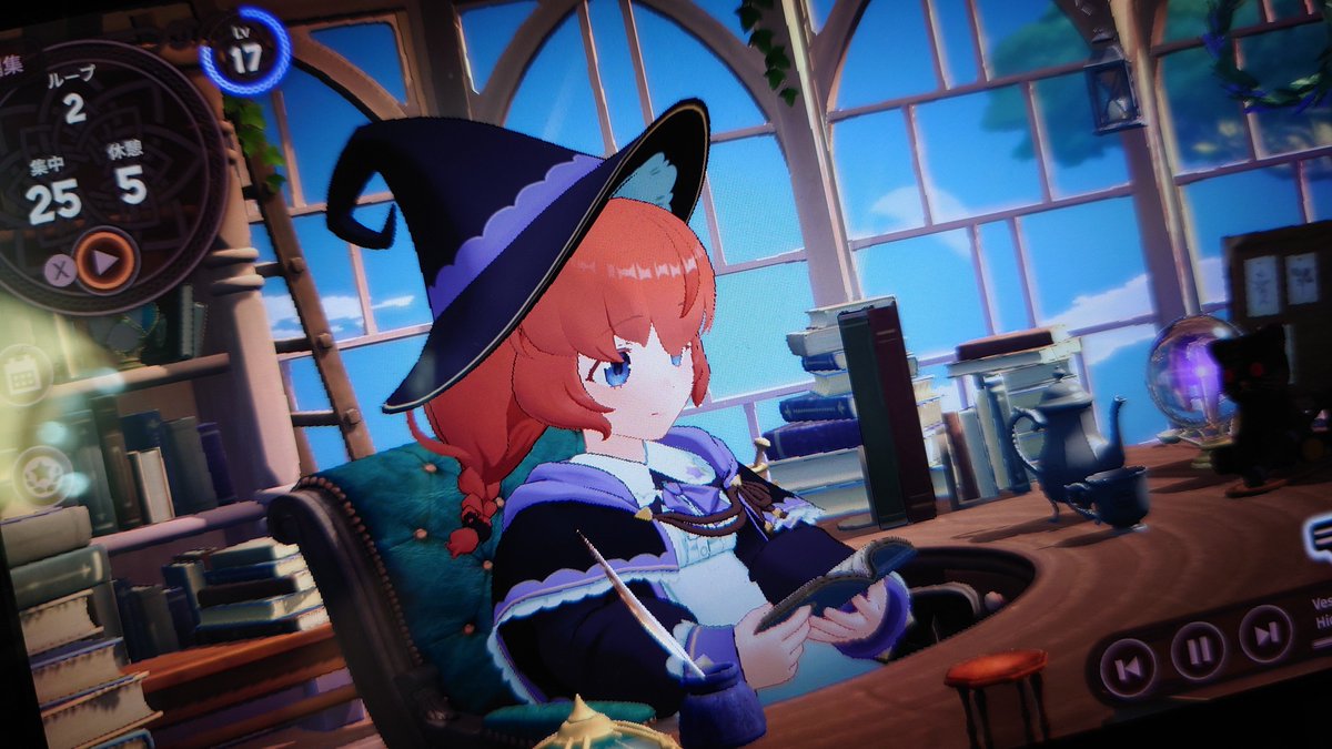 forest2s's tweet photo. 他所の魔法使いの女の子と魔法使い同士作業に集中している(笑)

明日は予定ないしも少し回せる？
約一周2分だから集中してなくてもそこそこ短時間でグルグルできるね〜
とりあえずゆっくり寝ましょっと
( * ॑꒳ ॑*)
#MemoryofMemorie #黒ウィズ #魔道杯 https://t.co/s6UrIw7np6