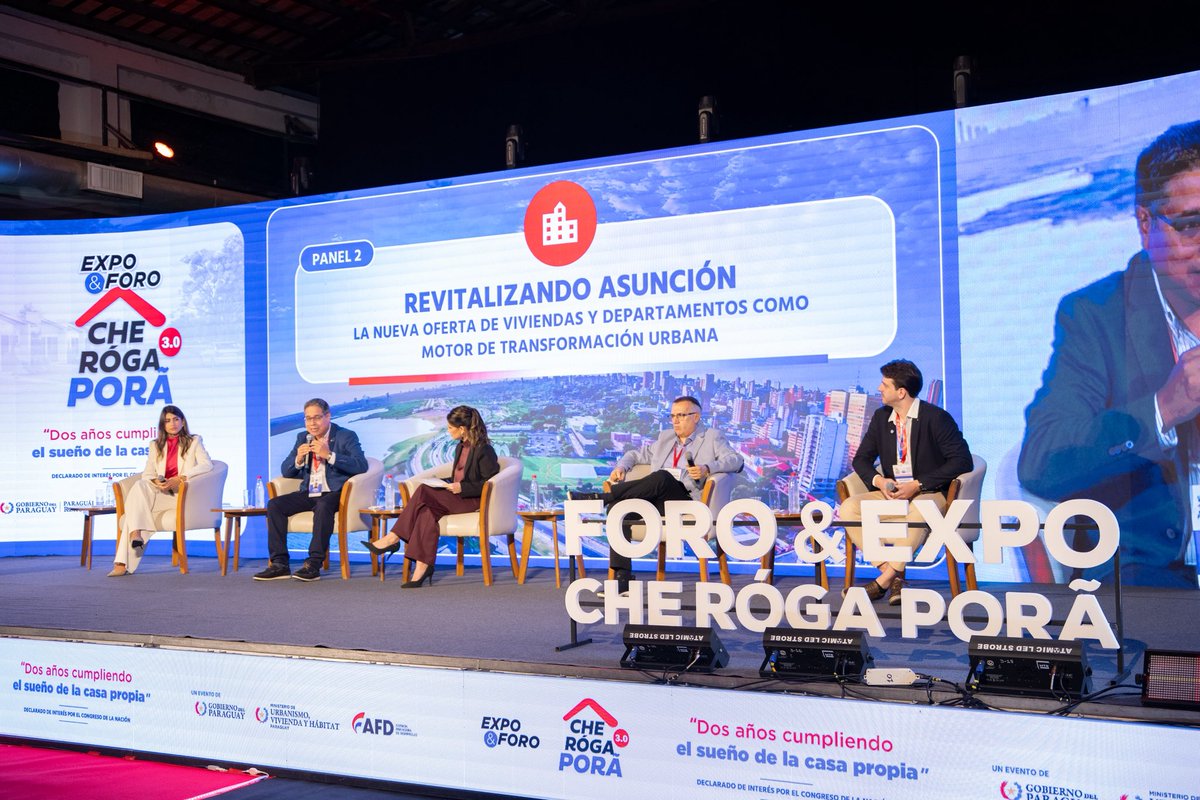 afd_py's tweet photo. La transformación urbana se construye con una visión compartida.

Representantes de la AFD, EyDISA, ZUBA Inversiones y @ItauParaguay conversaron sobre el desarrollo de nuevas viviendas y departamentos como impulso para el crecimiento de Asunción y una mayor oferta habitacional. https://t.co/AJUyAg1I0x