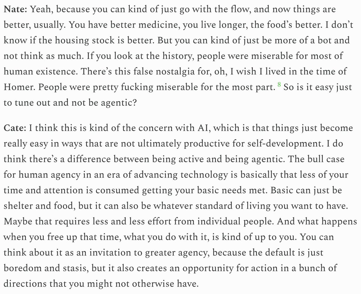 NateSilver538's tweet photo. For a total break from sports and politics, I had a great conversation with @catehall this week about her outstanding new book on agency, "You Can Just Do Things". 

Link to the full conversation in the next tweet. https://t.co/kgNQ23Yr4j