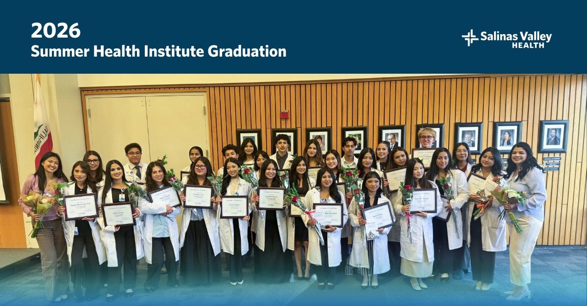 Salinasvhealth's tweet photo. Congratulations to the 2026 Summer Health Institute graduates!
#SummerHealthInstitute2026 #SHI #Graduation #SalinasValleyHealth

¡Felicitaciones a los graduados del Instituto de Salud de Verano 2026! 
#InstitutodeSaluddeVerano2026 #SHI #Graduación #SalinasValleyHealth https://t.co/6Afc8dOQym