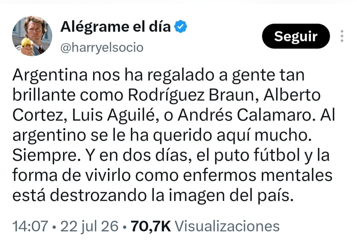 postifo's tweet photo. @AlfredoDarrigo Igual pagan justos por pecadores a "ambos lados". Pero esto es algo que empezasteis "vosotros" y que a diferencia de España salvo muy raras excepciones, contó con el apoyo  mediático gran parte de los mass media argentinos. https://t.co/wSOvQrxW9c