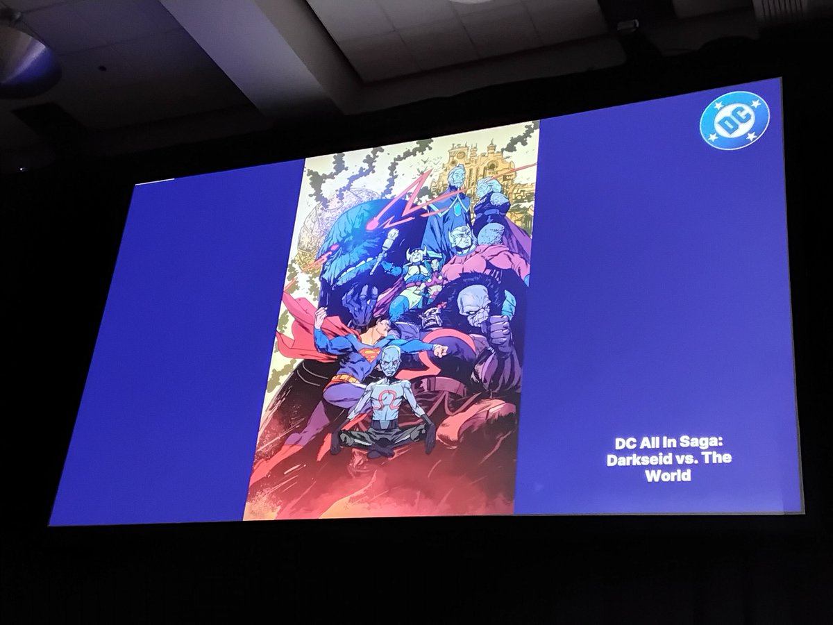 Ssnyder1835's tweet photo. Darkseid's journey through the DCU continues in DC ALL IN SAGA: DARKSEID VS. THE WORLD with the unbelievable @sanfordgreene! https://t.co/kUh2WlrRbT