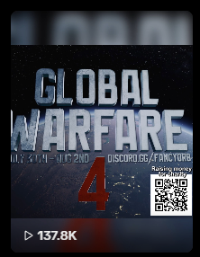 FancyOrbClips's tweet photo. The Global Warfare 4 trailer already surpasses 130k+ views on Rust's TikTok in the first few hours 🔥

It's almost time! https://t.co/1WRr61zU6H