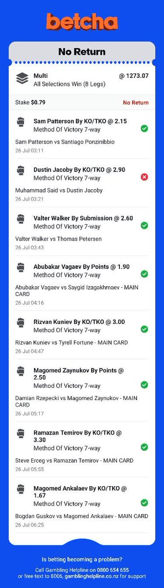 NzPunterSlips's tweet photo. @MattyBetss Jacoby sold me big time would of won nearly $5000 nzd https://t.co/f9lvaw2DzV