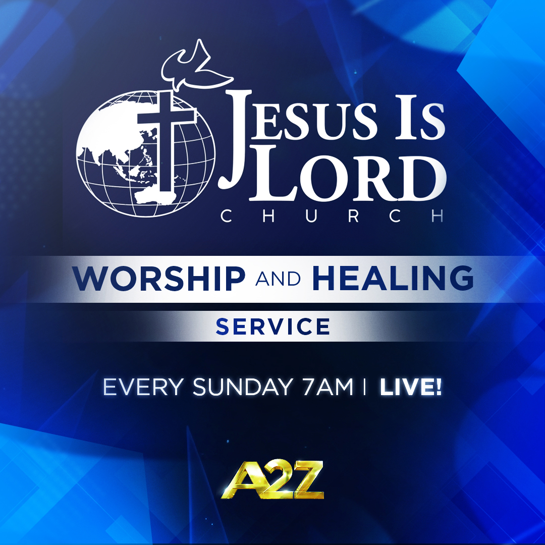 OfficialA2ZPH's tweet photo. Bago mo harapin ang panibagong linggo, bigyan mo muna ng oras ang kaluluwa mo.

Makisama sa Jesus Is Lord Church Worship and Healing Service at magsimula nang may panibagong lakas. Live tuwing Linggo, 7 AM sa #A2Z. https://t.co/M5LPQo2nDS