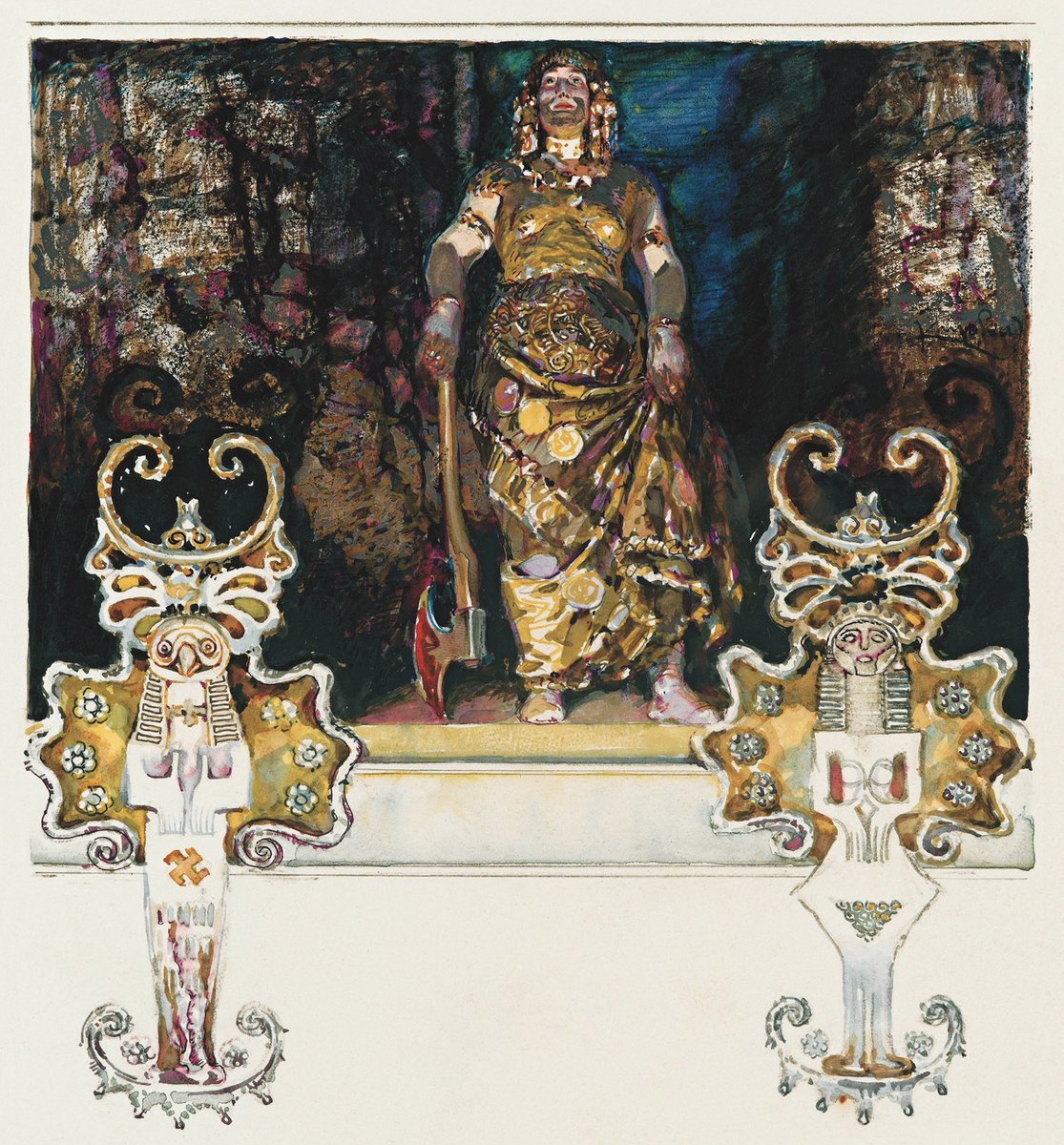 unconquered_sol's tweet photo. Illustrations by František Kupka for Les Érinnyes (1907) https://t.co/jYIMoKIDOJ