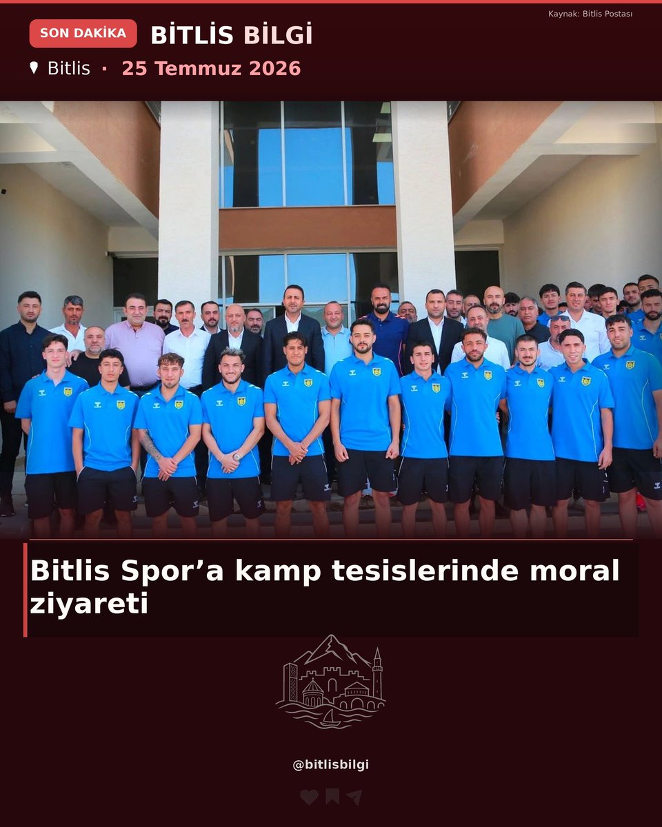 bitlisbilgi's tweet photo. Ziyarette, elde edilen şampiyonluk dolayısıyla futbolcuları, teknik ekibi ve kulüp yönetimini tebrik eden heyet, yeni sezonda mücadele edecek Bitlis Spor’a başarı dileklerini iletti. https://t.co/UvQBW5AFmQ