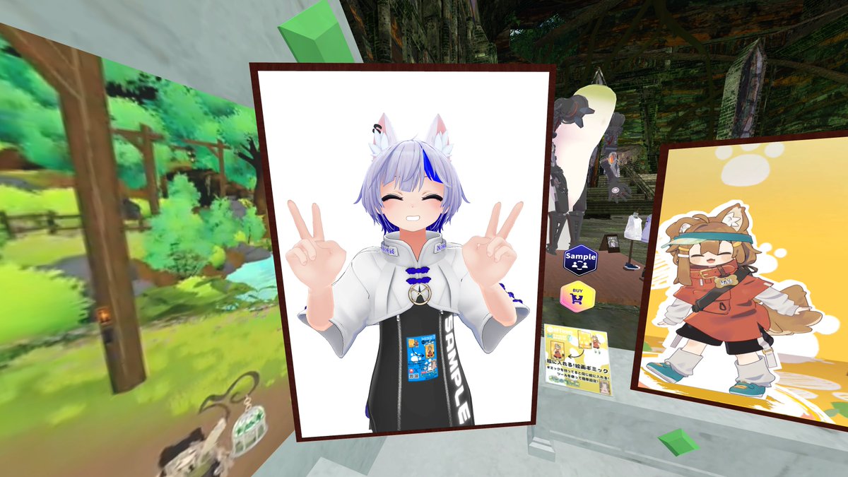 MoebiusTanaka's tweet photo. 「わしの究極魔法を見せる時が来たようじゃの
　Garden Lantern! (相手は庭になる)」
「へぇあの爺さんが本気を出すとはな」

冗談はさておき、毎度ギミック面白い！
絵画っぽくなってる！！

#Vket #VketPhoto #琴葉の雑貨屋 https://t.co/iA2OYo5wVN