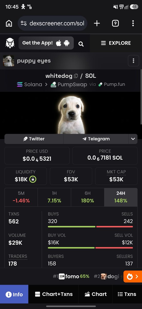 viictorcripto's tweet photo. I am considering purchasing a $whitedog bag in a good accumulation zone. I recommend that you do your own research. 
https://t.co/OUKEf55Dx5

#whitedog #memecoin #solana #degen #crypto #CryptoSignals #bitcoin https://t.co/wEp7jdfoVK