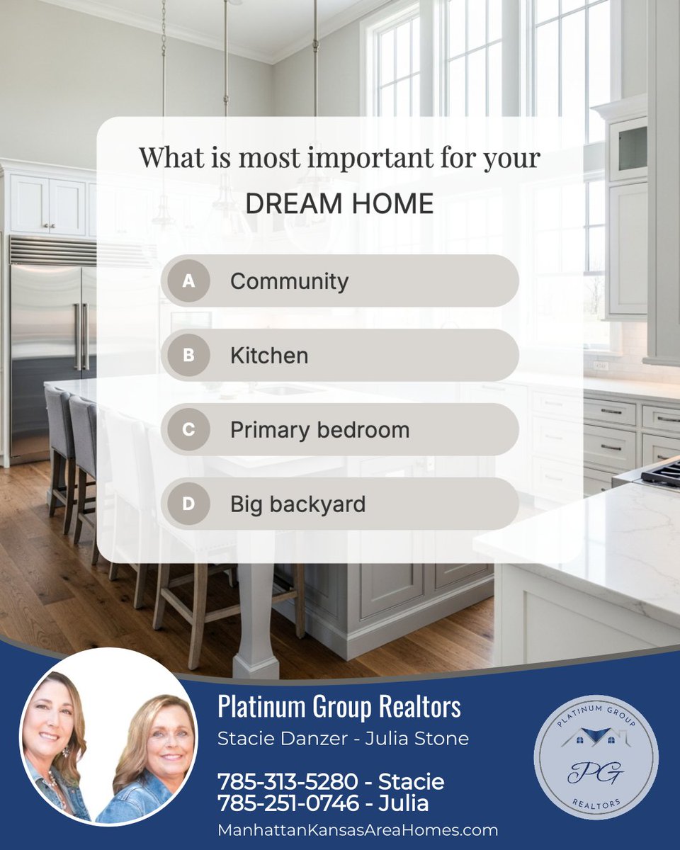 StacieDanzer's tweet photo. Everyone's dream home looks a little different. Is it about the location, a spacious kitchen, a large backyard, a home office, or a primary suite that feels like a retreat?

So when you picture your dream home, what is the one thing you absolutely cannot live without? https://t.co/Jdm1WXk1Hk