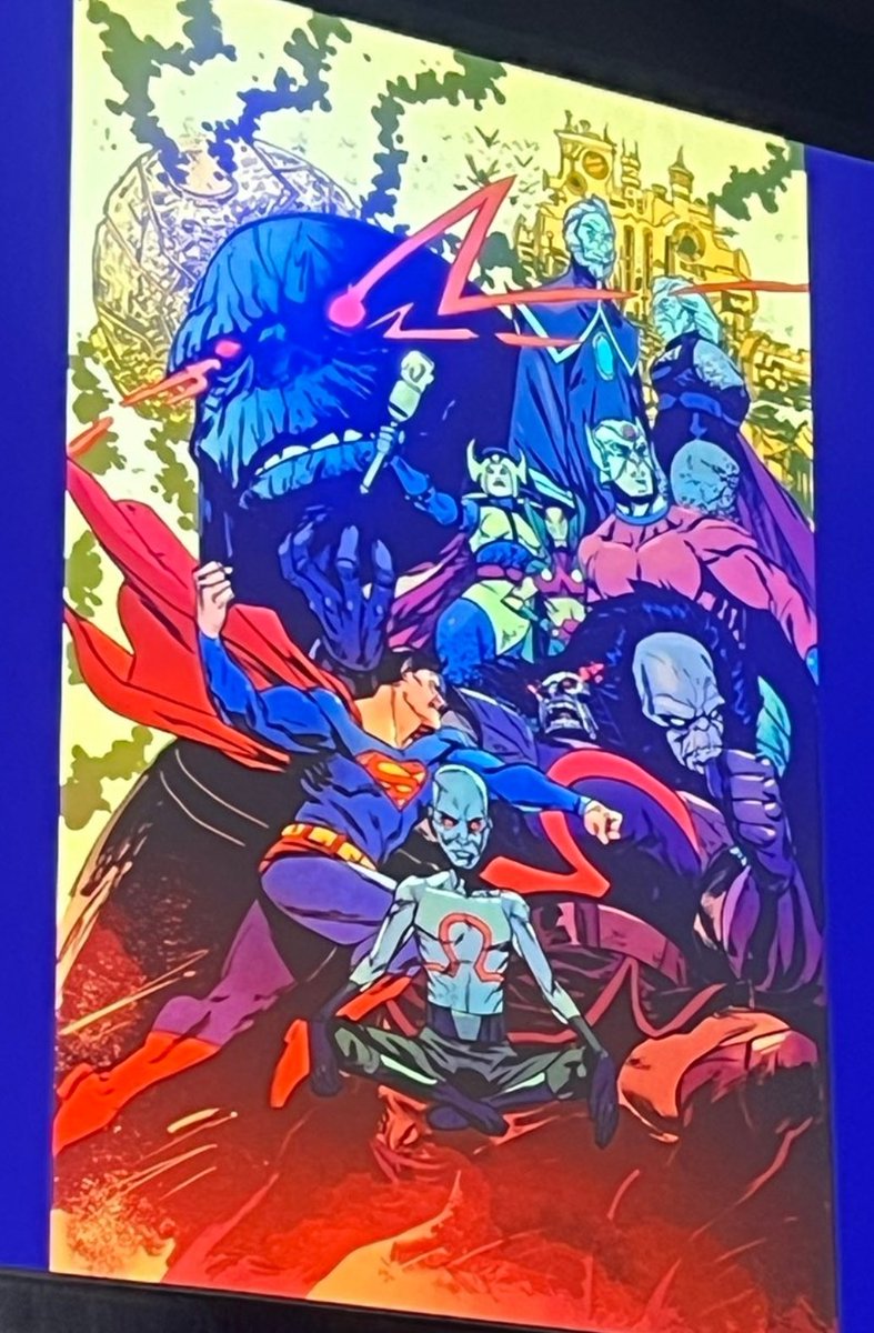 dcuworld's tweet photo. Scott Snyder and Sanford Greene will tell the history and motivation of Darkseid in The Darkseid Vs The World one-shot!

It is easy for new readers to understand and this will also tell us what Darkseid will be doing in 2027! This is a key issue in bringing the Absolute and Mainline Universe even closer!

Via:@bluebeetlesbug/@heyitsjennalynn