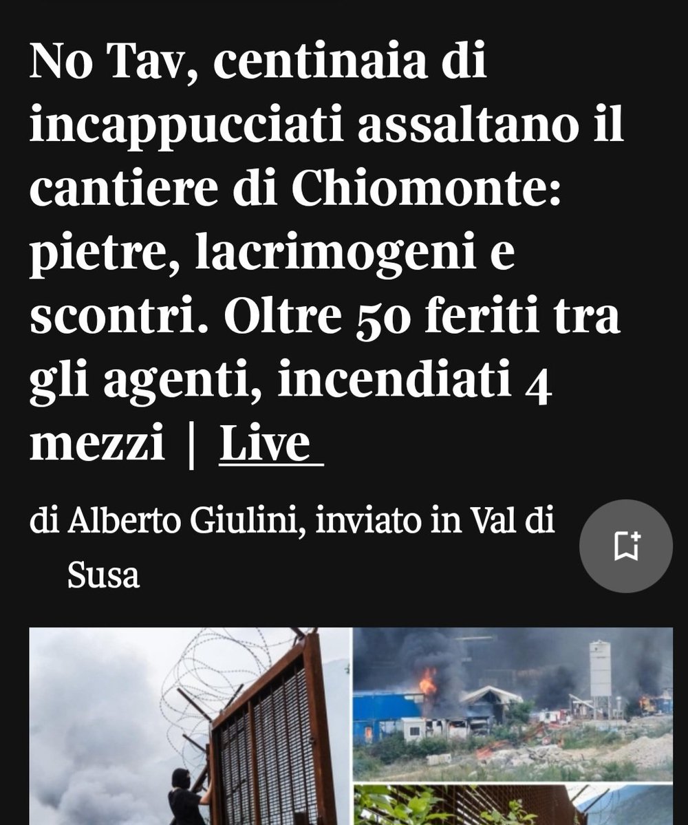 Ricchei's tweet photo. C'è un apparato politico-culturale di sinistra che continua a gridare al "fascismo", quando è ormai evidente che violenza ed eversione provengono dalla loro parte. Da estremisti che allevano e proteggono. Bisogna schierarsi. Dall'altra parte.
#NoTav https://t.co/IGXa9EfGtt