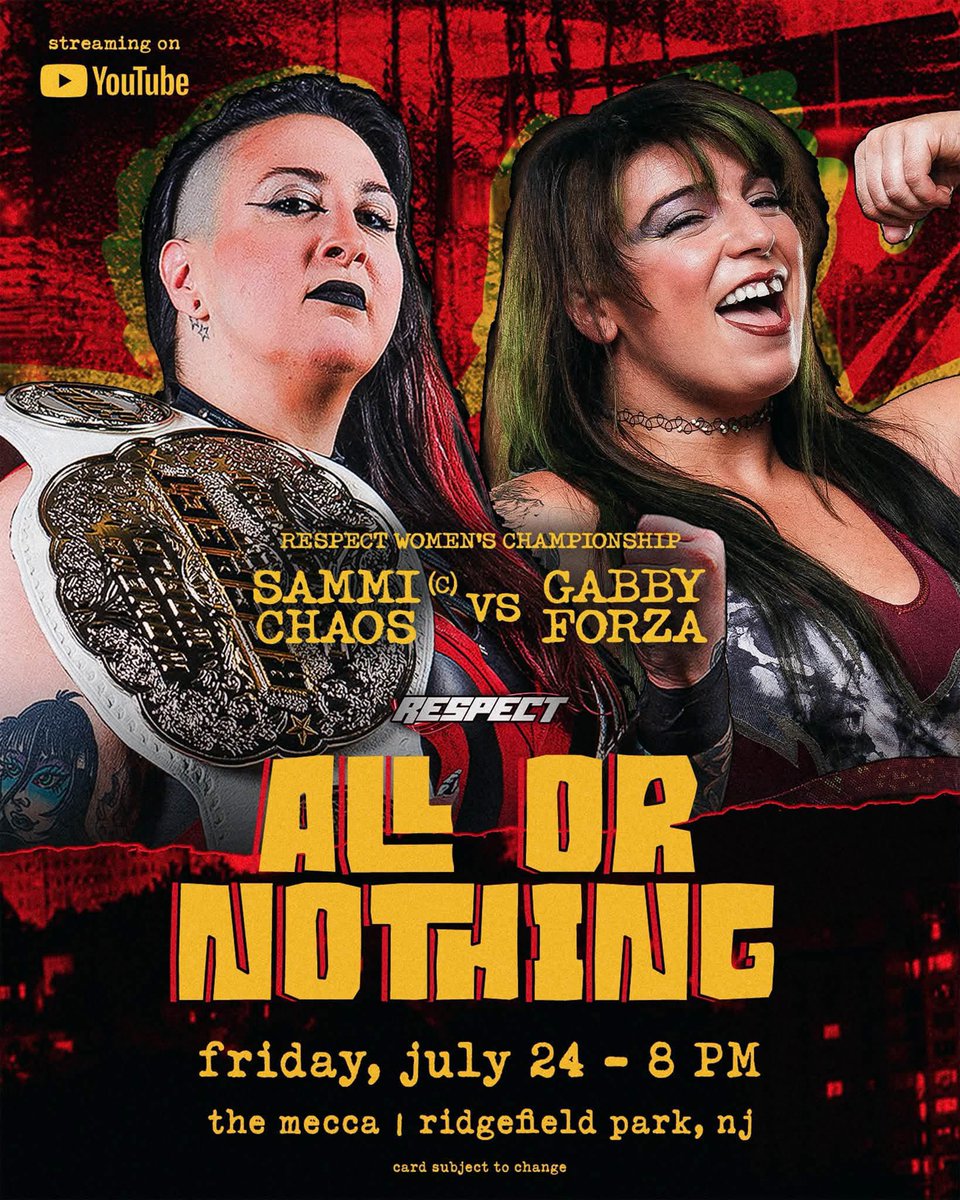 falbo_benjamin's tweet photo. Tremendous event from  @Respect_PW/@TheRTCPod but if you have time for one match, definitely check out @realSammiChaos vs @the_gnomie from last night's show.

Easily one of the best hoss fights of 2026!

⭐️⭐️⭐️⭐️

https://t.co/VgFwQzL9lA https://t.co/65iJ0uIoZ7