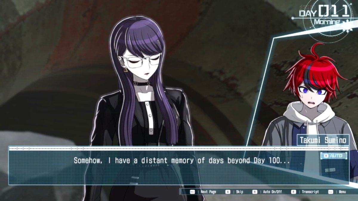Roman61589000's tweet photo. @Gemstonegynoid Takumi did mention having vague memories from after Day 100. https://t.co/N4PVgAd865