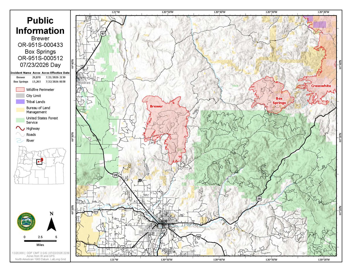 NWS_IMET_OPS's tweet photo. . @NWS NOC IMET on site and @NWSBayArea IMET trainee en route to #BrewerFire near Bend, OR #ORwx #ORfires @NWSPendleton @ORDeptForestry https://t.co/B9ayEU5jpv Map courtesy @inciweb https://t.co/jOIYbNBhdK