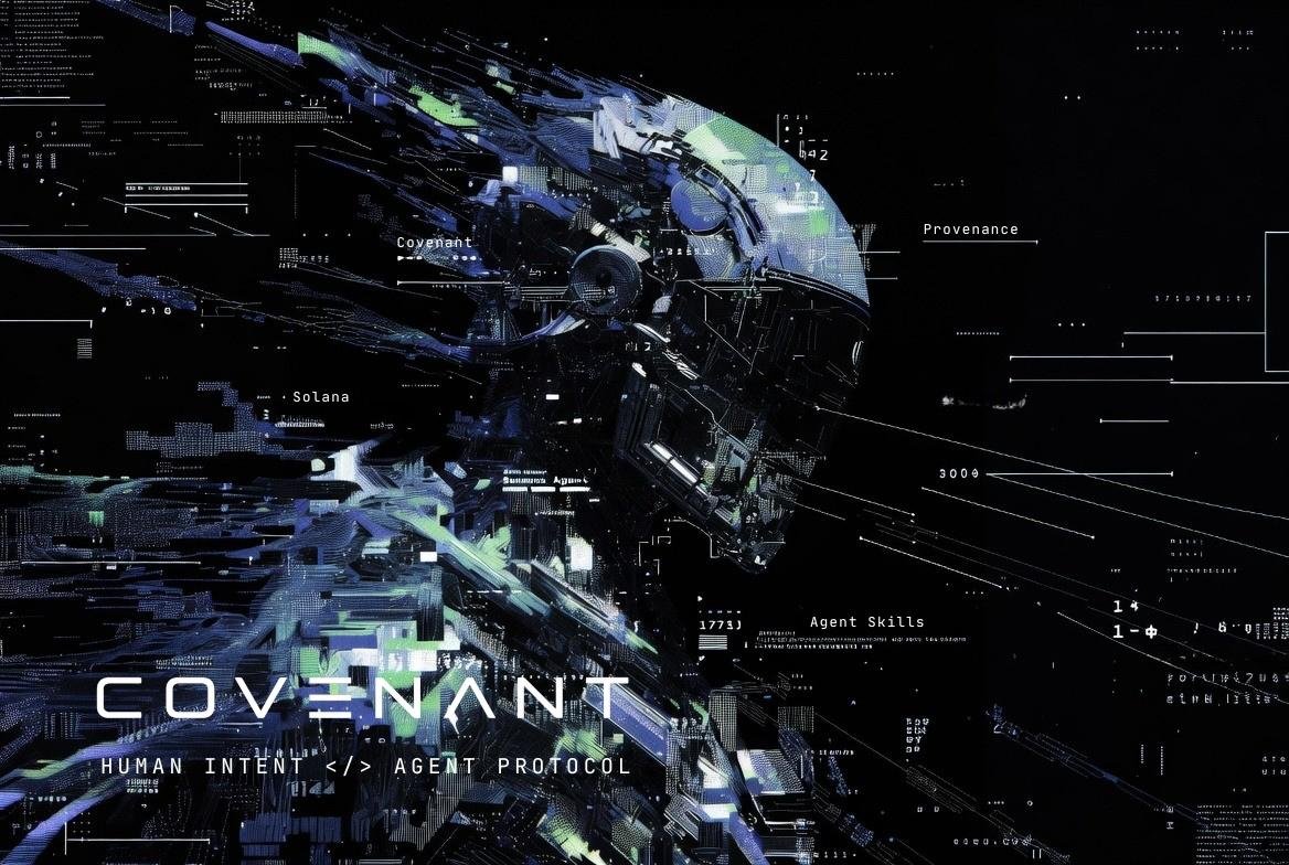 OpenCovenant's tweet photo. Covenant isn't a chatbot, and it isn't one of those "build your agent" toolkits either.
 
It's the layer underneath all of that: the part that gives any agent an identity, sets what it's allowed to do, remembers things, and keeps a record of its actions.
 
Use whatever AI or toolkit you want. Covenant is the foundation they run on, not a replacement for them.