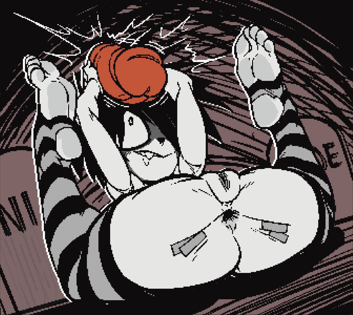 NewDAWN130's tweet photo. Nia and her sister sure are pent up to hell -
That bodily abuse for pleasure 

(Warning: anal prolapse)

Pixel comms https://t.co/eAHs3nugqP