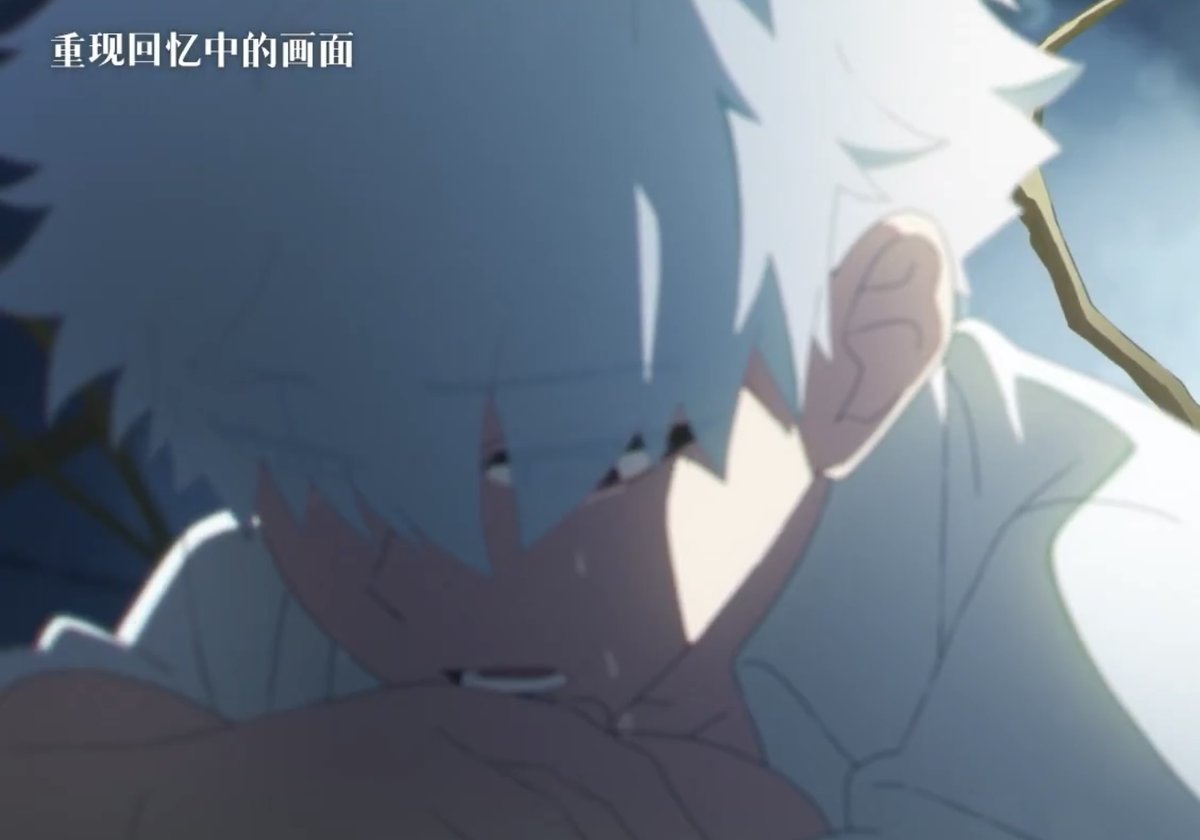 heartonachainn's tweet photo. This is probably a big metaphor for the inner child that’s been hurting inside of Lu Guang all this time. Now, Cxs is finally seeing a glimpse behind those walls for the first time. His immediate first thought being wanting to comfort him 🥺. Lu Guang has been in so much pain. https://t.co/TBtyBzlC4c