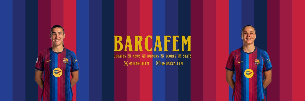 BarcaFem's tweet photo. Our new header! 💙❤️ https://t.co/NRAd2Xvlr8