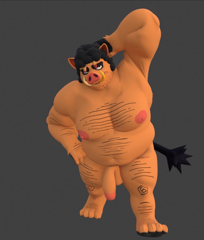 BaconatorDeluxe's tweet photo. By head-hacking and doing plastic surgery on Wolke’s wonderful Pudgy Pig model’s head and using the body from Rolling Raccoon’s Ben Bigger… I have created:
Baconator in 3D!
#SecretBaconMenu https://t.co/k3njCBQ9BP