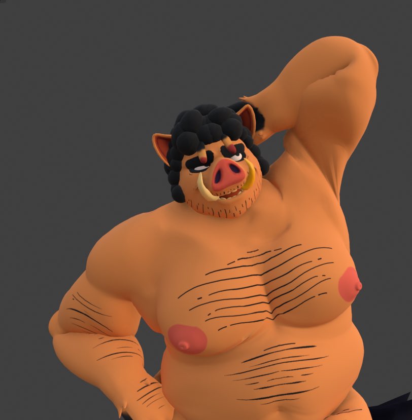 BaconatorDeluxe's tweet photo. By head-hacking and doing plastic surgery on Wolke’s wonderful Pudgy Pig model’s head and using the body from Rolling Raccoon’s Ben Bigger… I have created:
Baconator in 3D!
#SecretBaconMenu https://t.co/k3njCBQ9BP