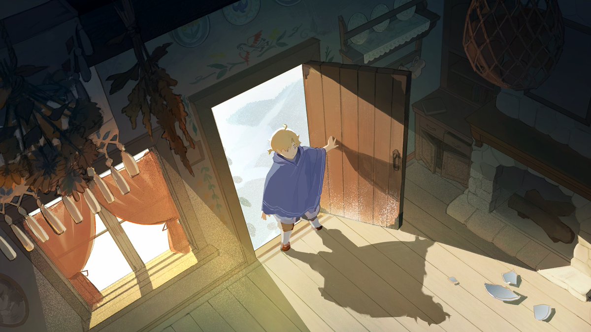 shanoiasuna's tweet photo. Illustrations I got to work on for Episode 1 of Genshin Impact Hoyofair, The Legendary Thief: Reed Miller Audio Drama! https://t.co/DupMIaM7Yx