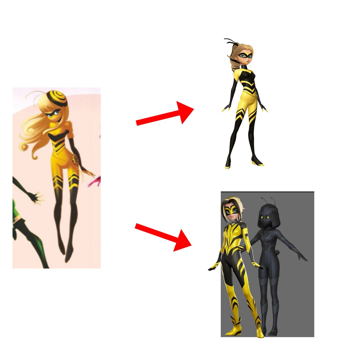 Finncesaire's tweet photo. The way she got split apart in to two different characters like they unfused https://t.co/08d5UtKdmc