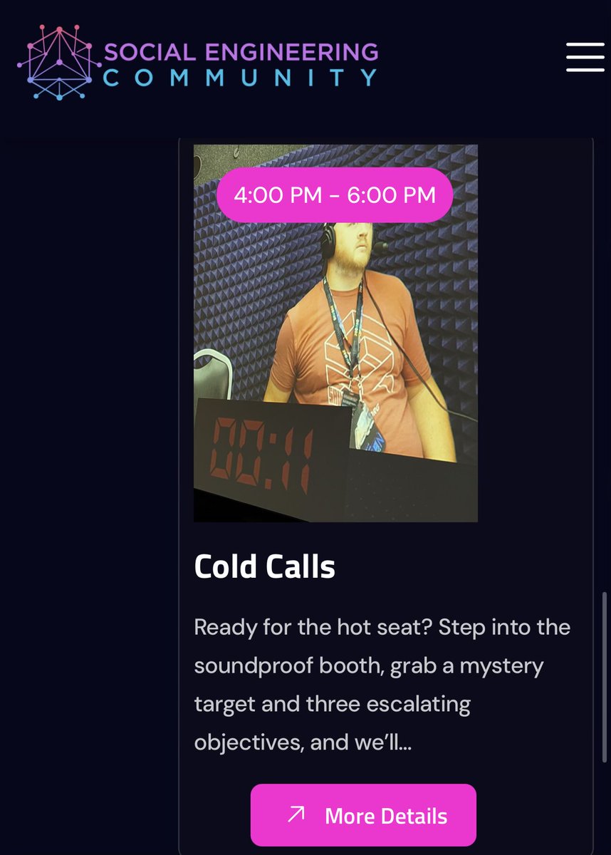 st0_ic's tweet photo. If you’re even remotely curious about the @sec_defcon Vishing competition, you should definitely try doing a cold call! https://t.co/6i076nd0Rk