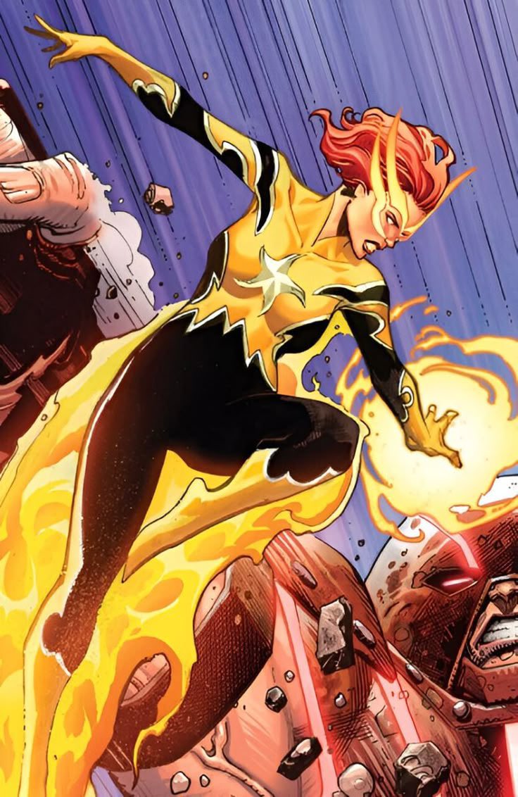 DailyMutantsX's tweet photo. Today’s Mutant of the day is Angelica Jones A.K.A Firestar!

First Appearance: Uncanny X-Men #193 (February 1985)

Created by: Chris Claremont &amp; John Romita Jr

Powers: Firestar can absorb, generate, and manipulate microwaves, a short wave of electromagnetic radiation! https://t.co/NhaFsYSfVI