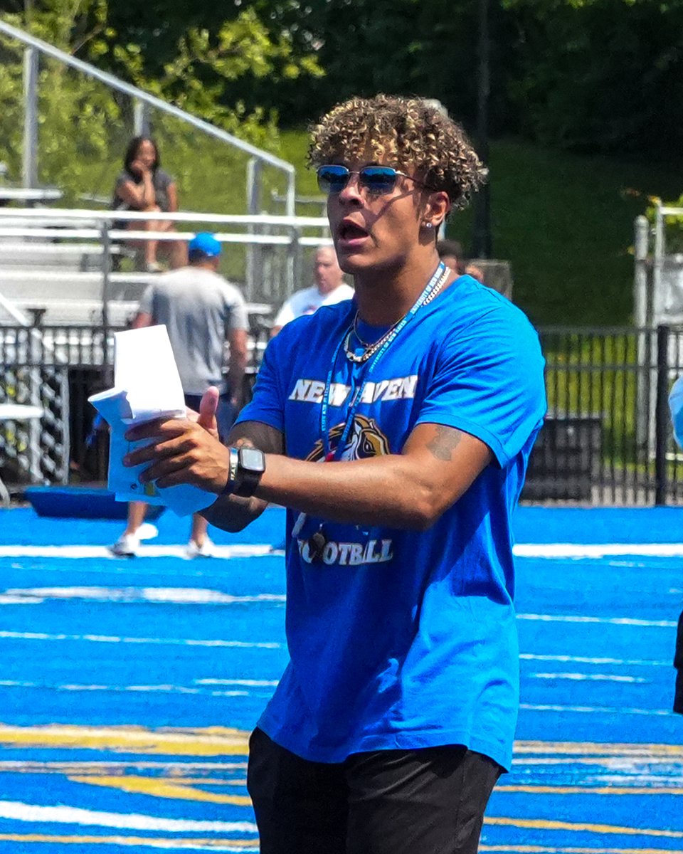UNewHavenFB's tweet photo. Thank you to everyone who came out to the Blue for today's camp!

Don't let these camps be the last time you get to campus; get tickets for the 2026 season #FAST!

#FindAWay 

🎟️: https://t.co/PZmWNC7xn9 https://t.co/tzInQuGwTM